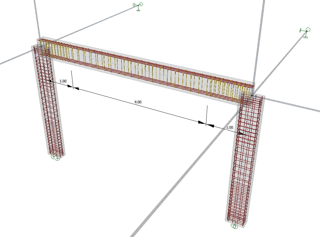 Reinforced concrete frames in application Member IDEA StatiCa